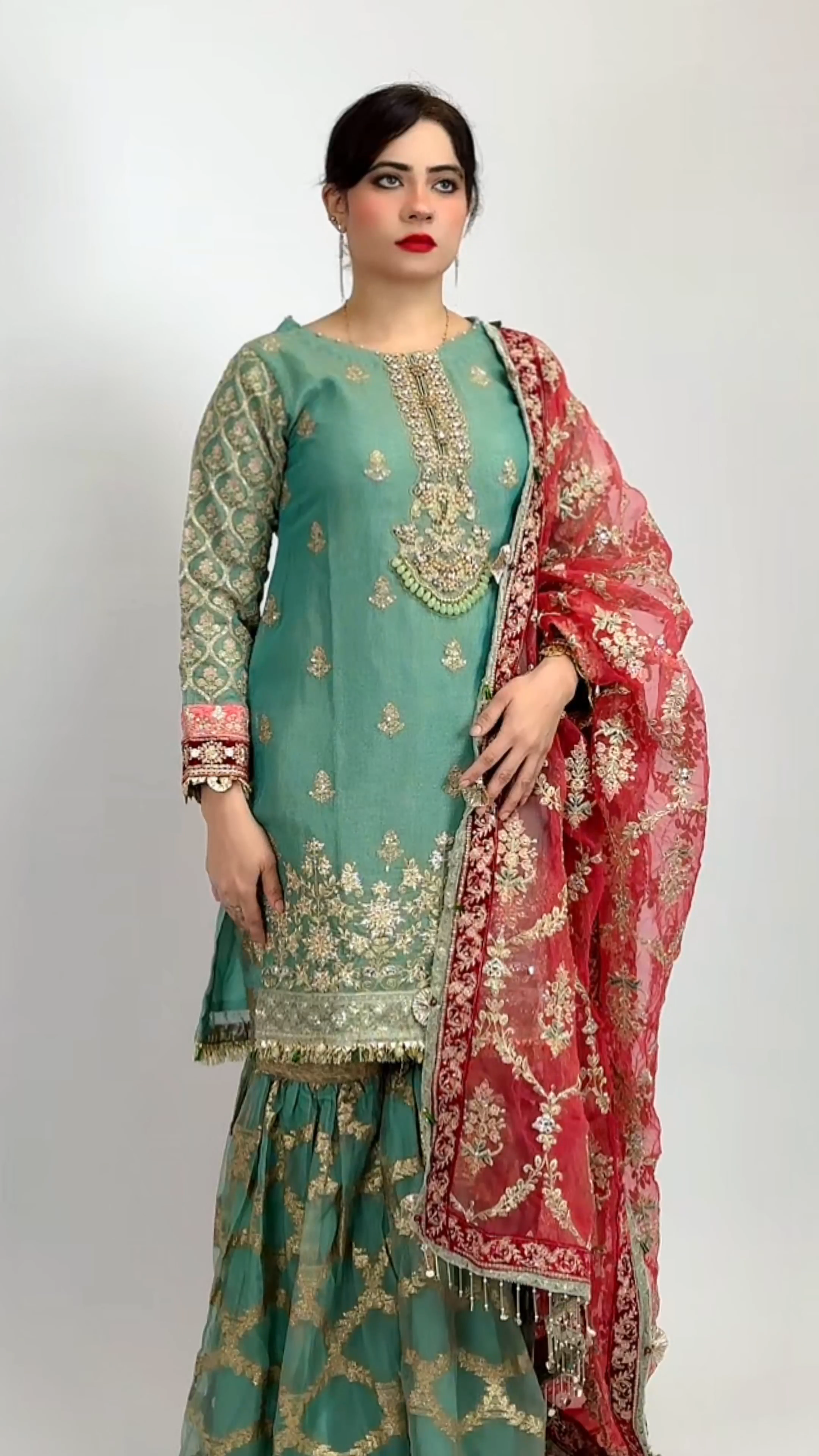 3PC Gharara Party Wear Dress