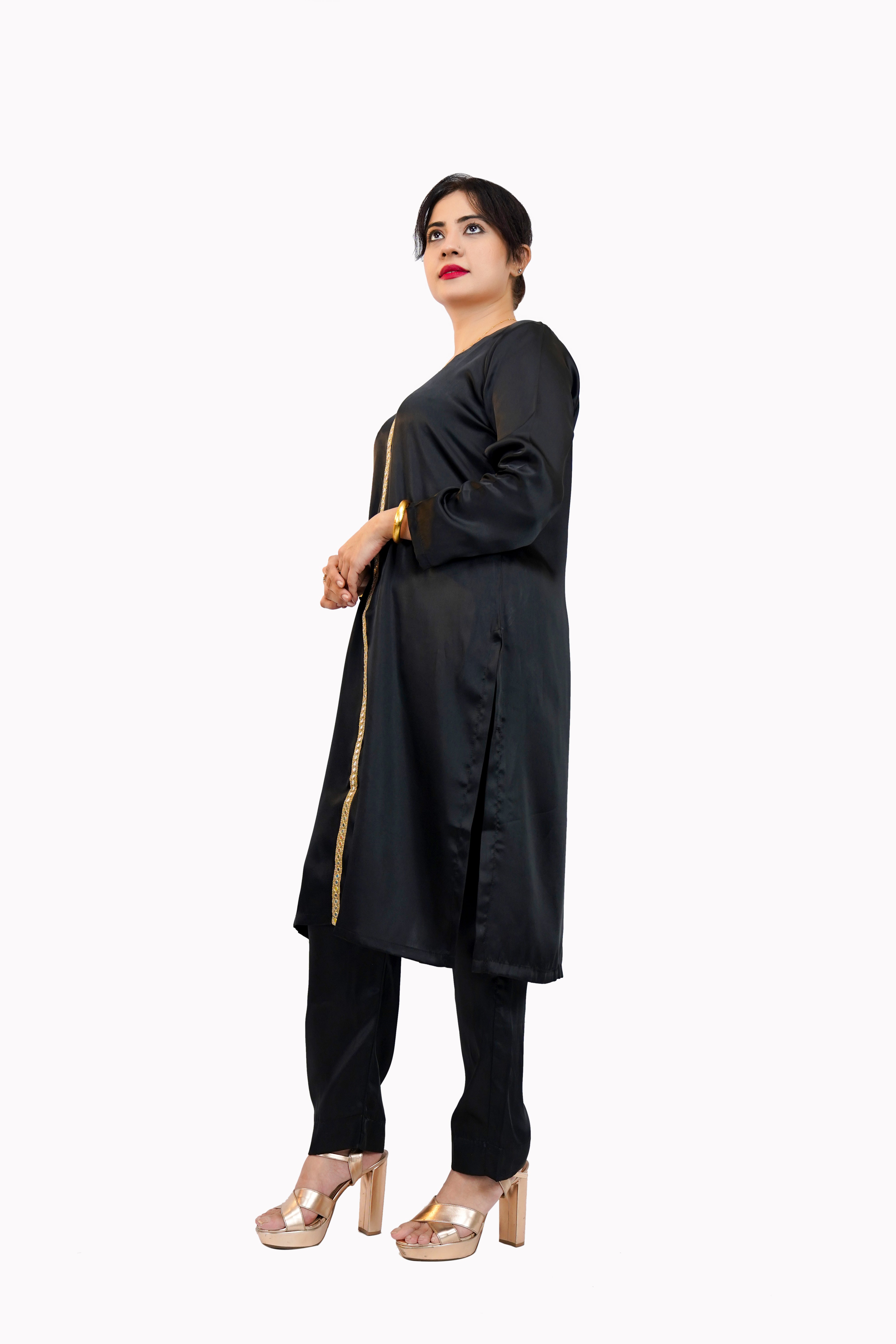 Shamoz Silk 2PC Stitch Suit